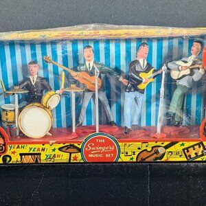 Vintage 1964 Beatles “The Swingers Music Set” w/ Box & Display Case – Hong Kong
